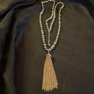 Stella & Dot | Milana Long Beaded Tassel Necklace